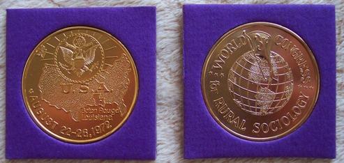 Commemorative Coin from the 3rd World Congress of Rural Sociology